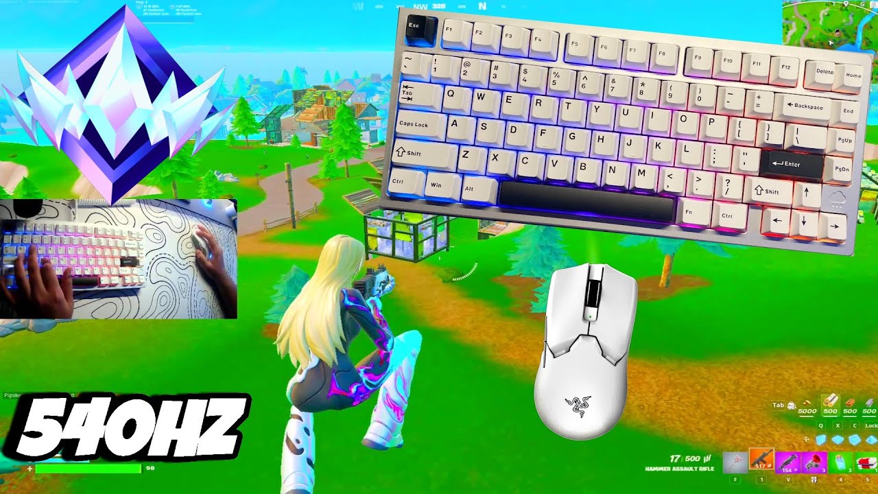 Rainy 75 unboxing + ASMR🤩 Fortnite OG Ranked Reload 🏆 Satisfying Keyboard Fortnite 540 FPS Smooth 4K