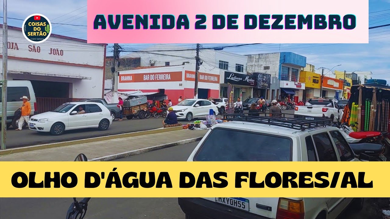 Um tour no centro e Igreja Matriz em Olho D'Água das Flores/Alagoas