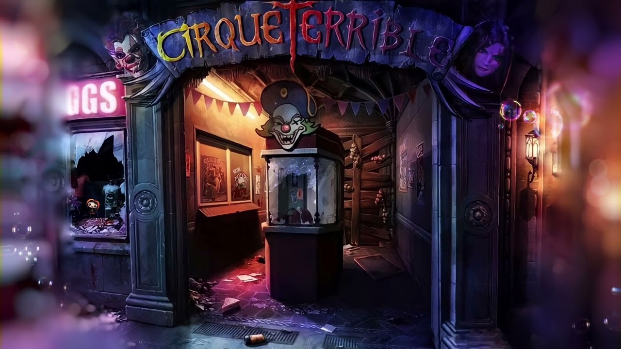 Cirque Terrible 🎪 — Abandoned Carnival 🎡 Creepy Halloween Background 🎠 Ambience & ASMR