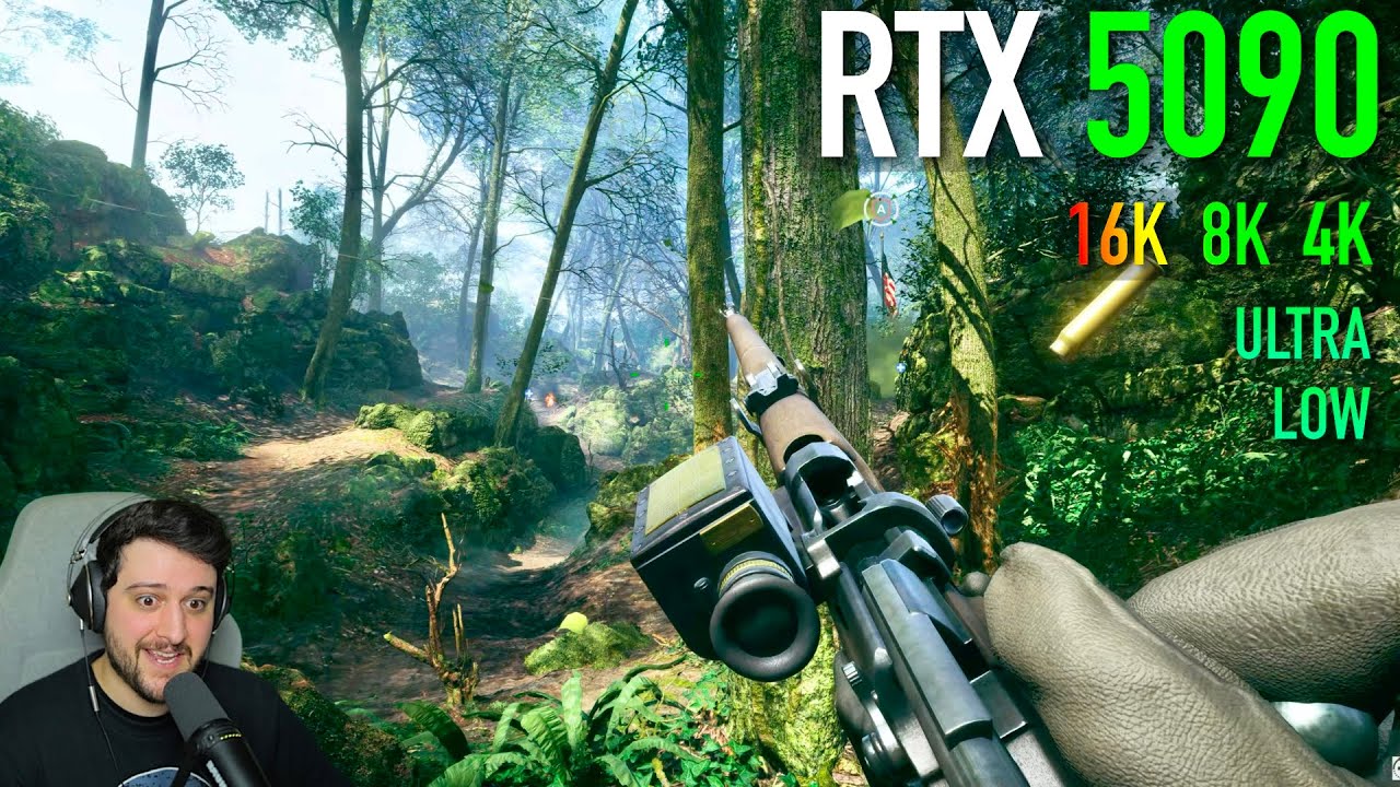 RTX 5090 в BATTLEFIELD 1 — Абсолютный взрыв! — 4K, 8K, 16K