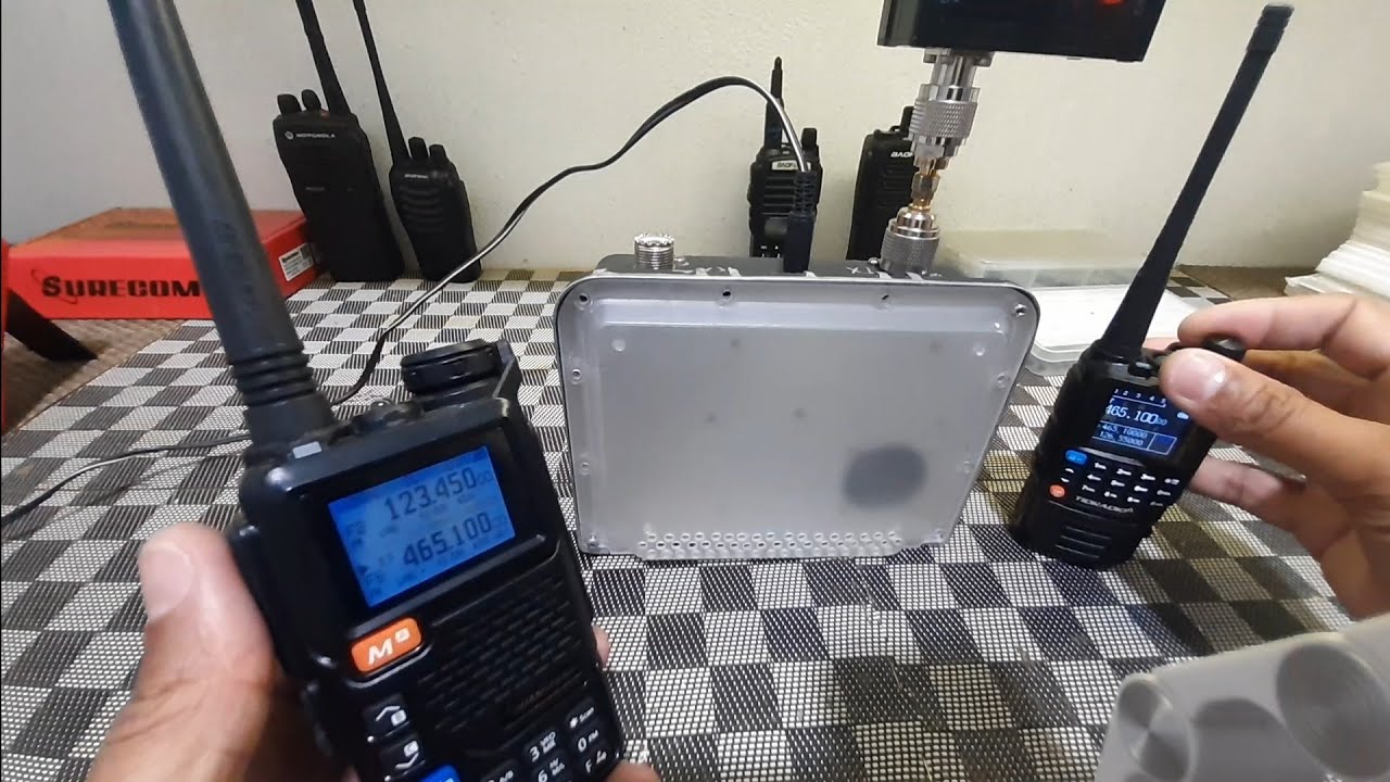 Repetidora UHF, com 2 Baofeng BF-777s e Filtro Passa-Banda