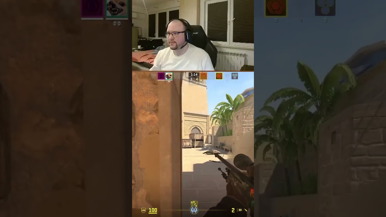 CS2 Mirage | 4k AWP EZ | #cs2 #counterstrike2 #shorts #gaming