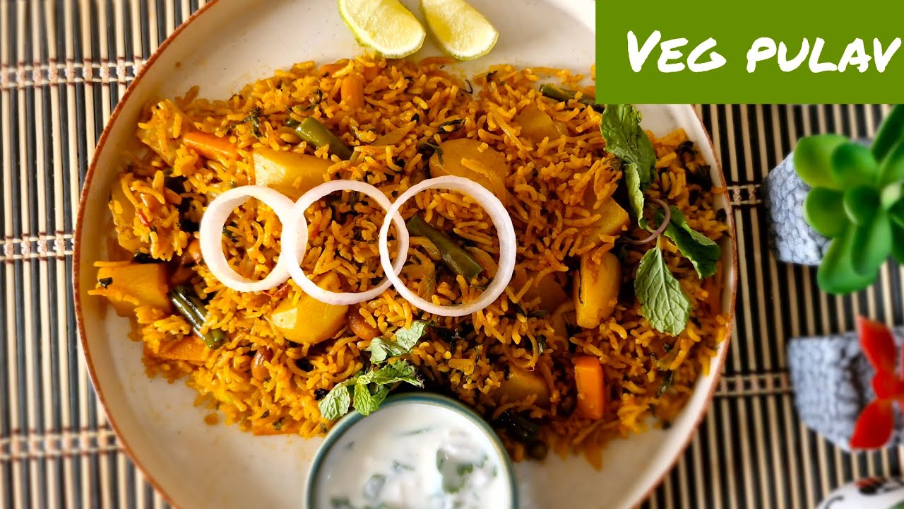 Weekend Special Veg Biryani/Pulao | Easy one pot veg pulav recipe at home | వెజ్ పులావ్ | वेज पुलाव