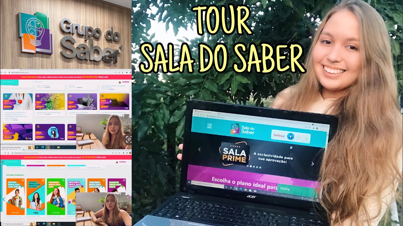 Conhe&ccedil;a o melhor cursinho online | tour completo pela sala do saber !