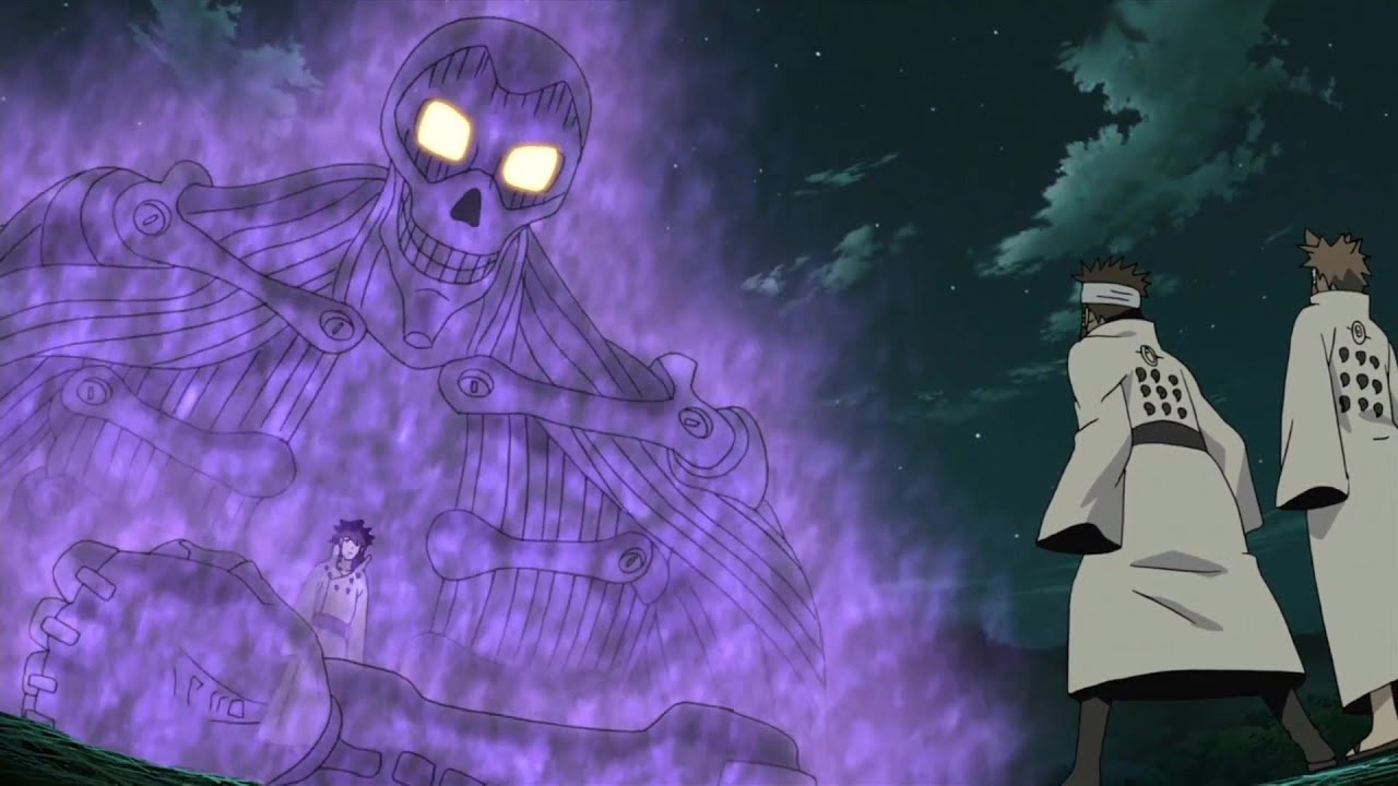Ashura used the advanced Rasengan to attack Indra,Ashura's Thousand Hands vs Indra's Susanoo Perfect