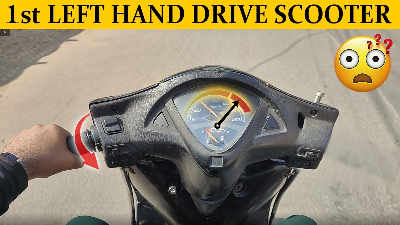 Accelerating Honda Activa From Left Hand |  Shifiting Race On Left Side