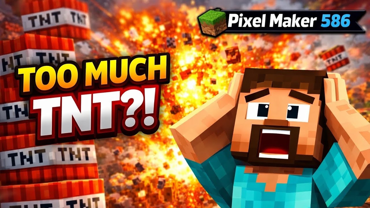 Minecraft TNT Explosion Experiment 💥 | How Powerful Is TNT?#Minecraft #TNT