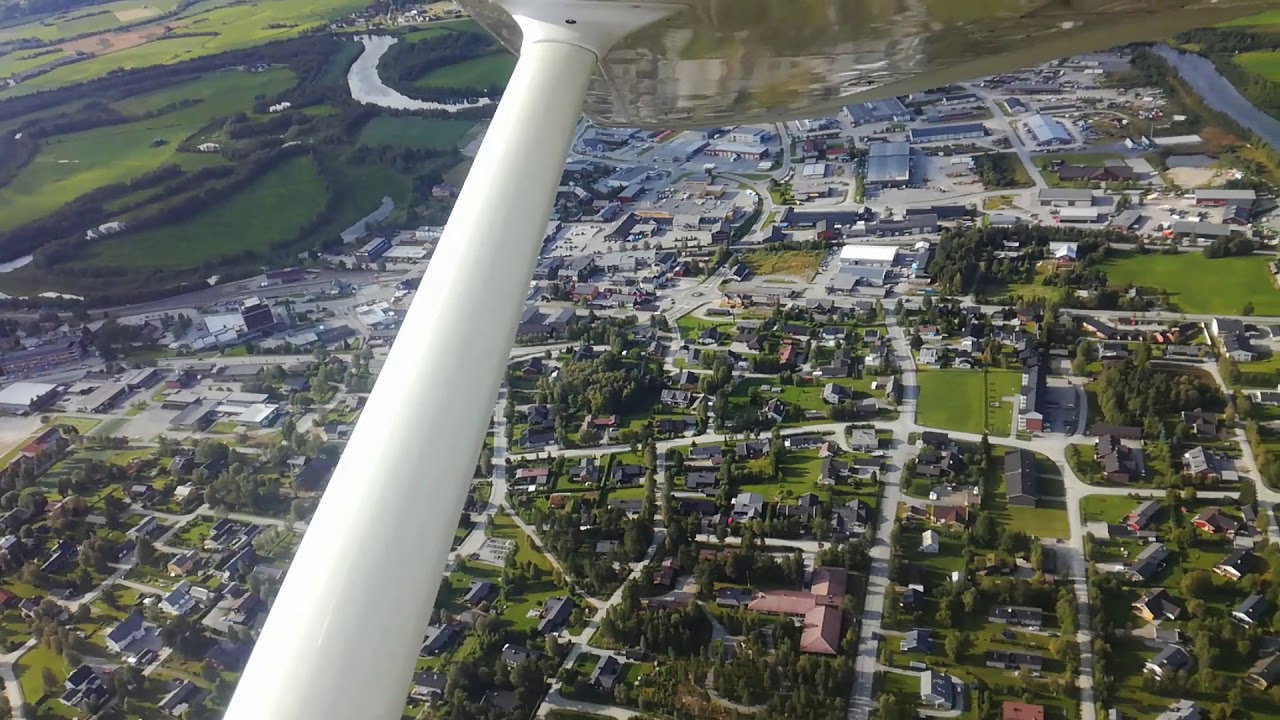 Beautiful approach into Tynset, Norway.
