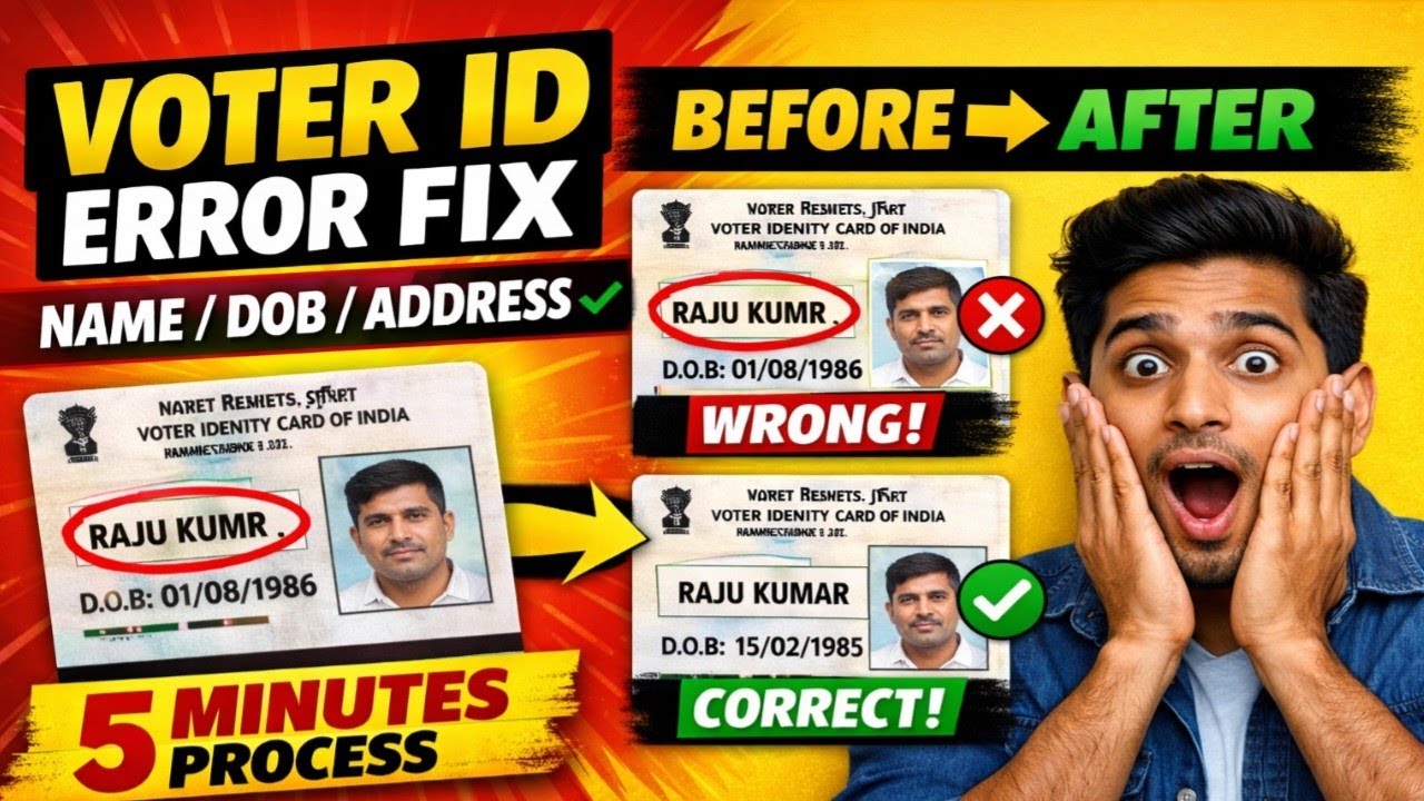 New Voter ID Card Register Error ClearOnline In Tamil || புதிய ஓட்டர் ஐடிஉருவாக்கும் போது Errors.