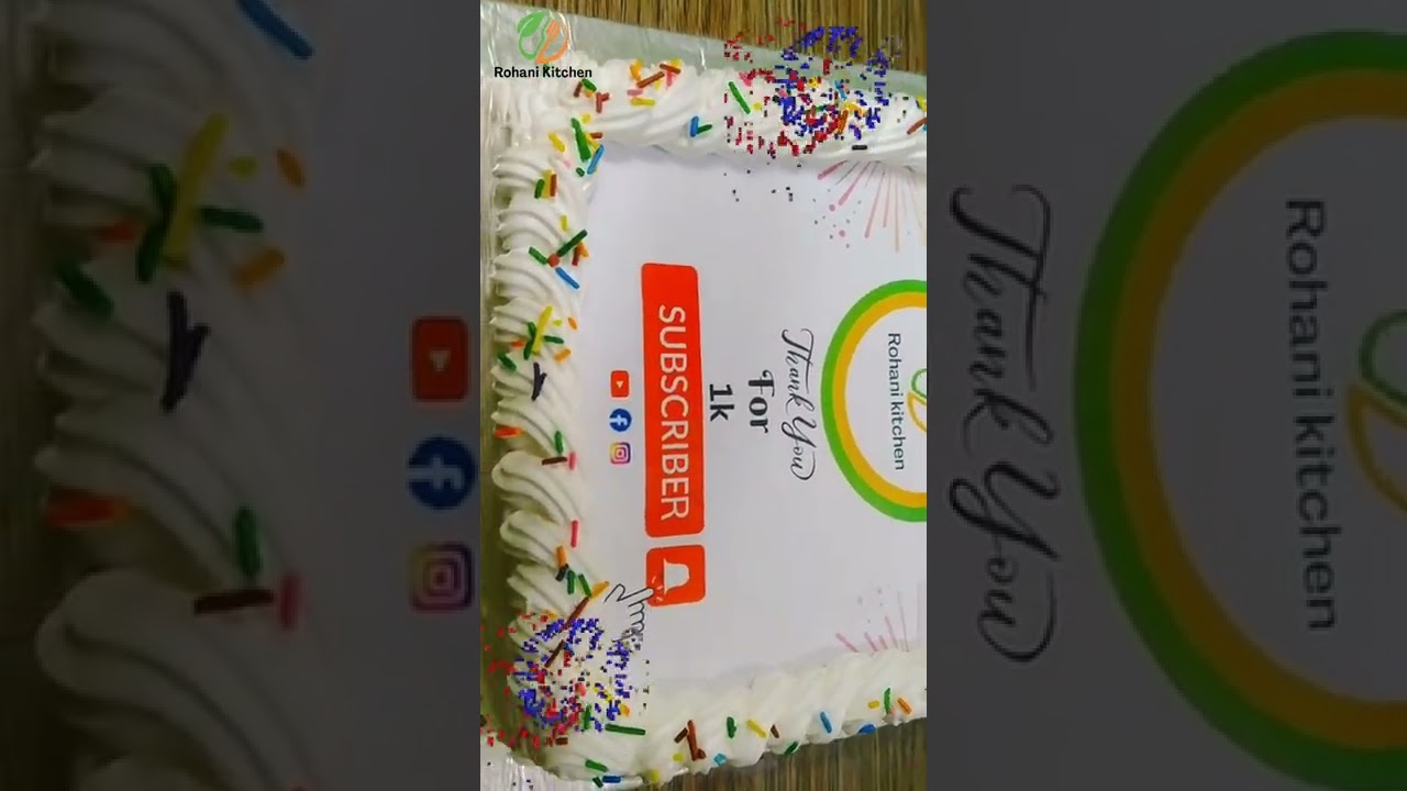 1k subscriber | Celebration | #shorts #cake
