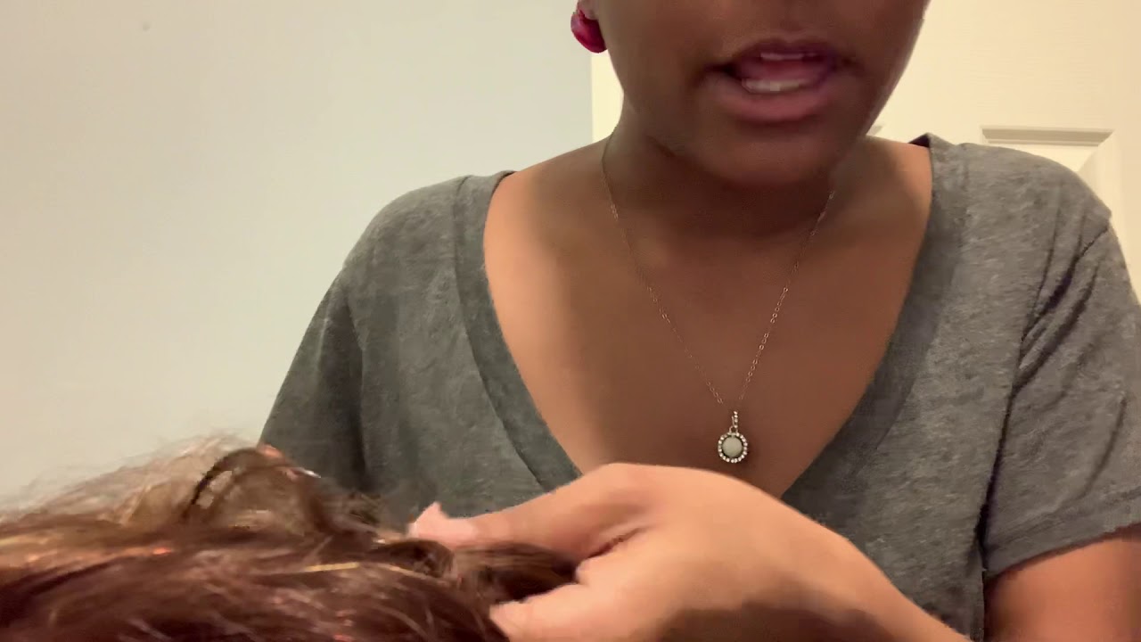 ASMR FT Gum Chewing Ghetto Hairsalon Roleplay - Hairbrushing, Braiding
