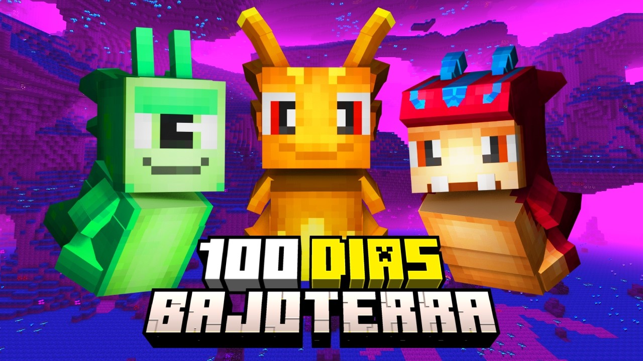 Sobreviví 100 Días en un Mundo de Bajoterra Minecraft