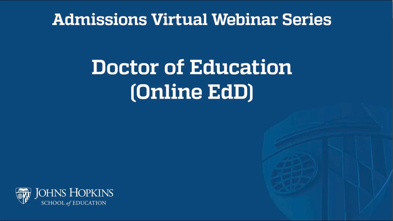 EdD Program Admissions Webinar