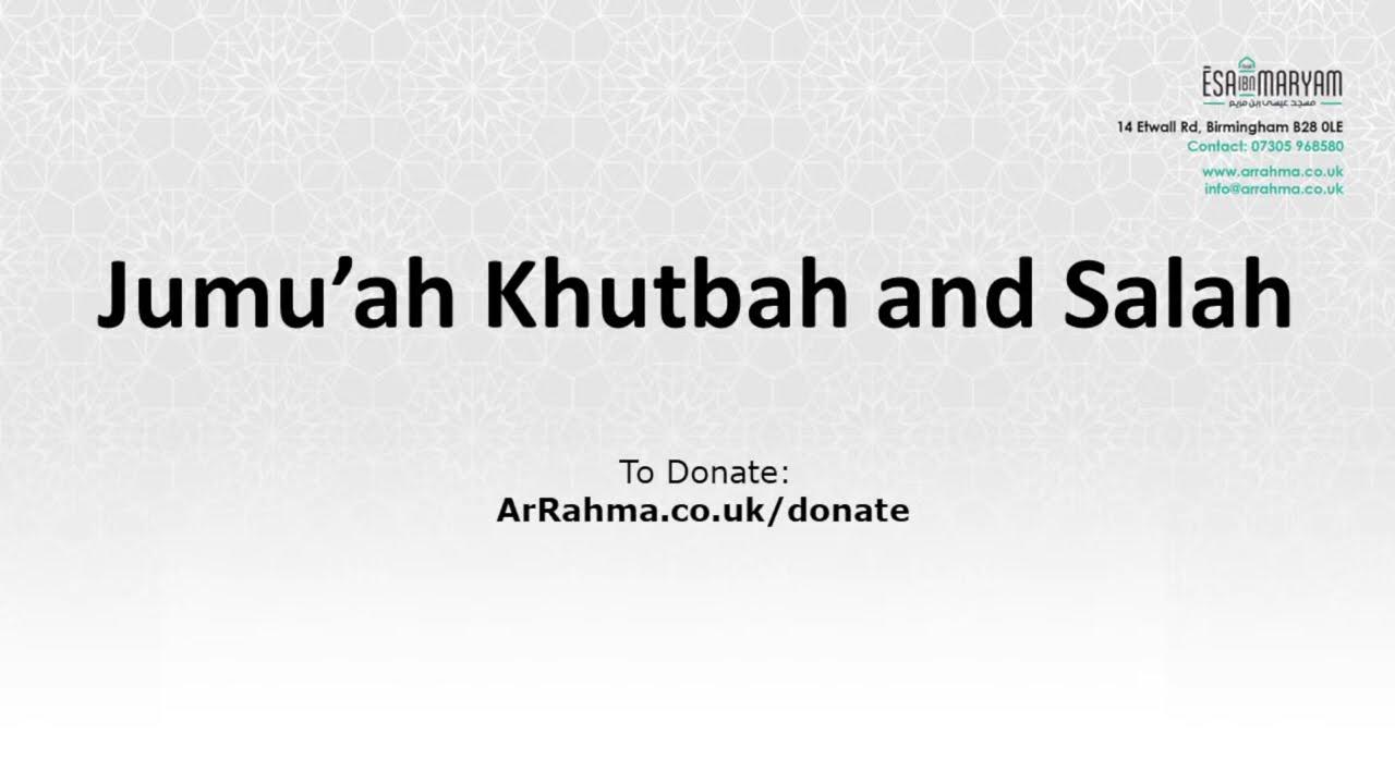 Jumuah Reminder and Khutbah | 2/1/2026