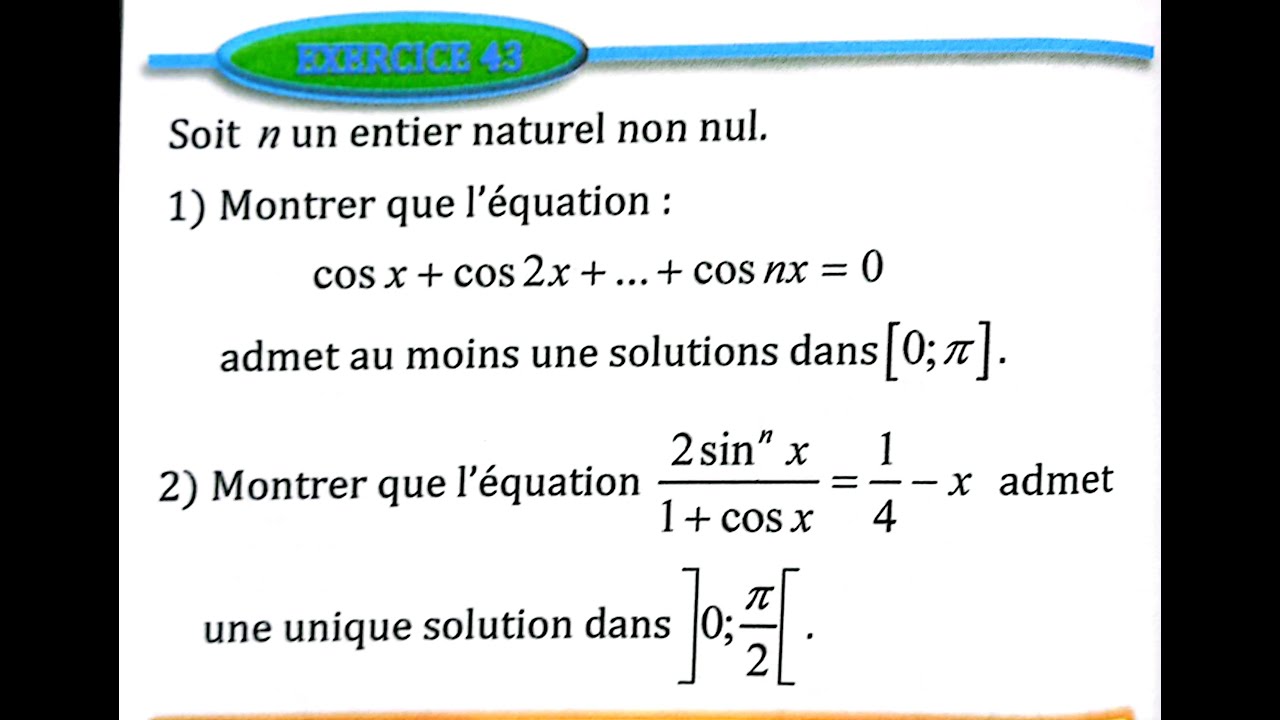 Limite et continuité 2 bac SM Ex 41 et 42 et 43  page 56 Almoufid