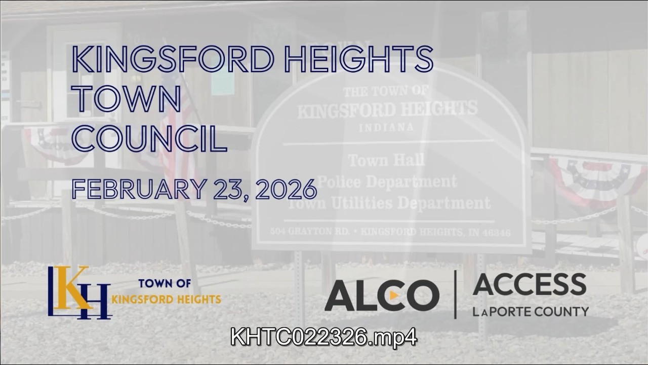 Kingsford Heights Town Council February 23, 2026