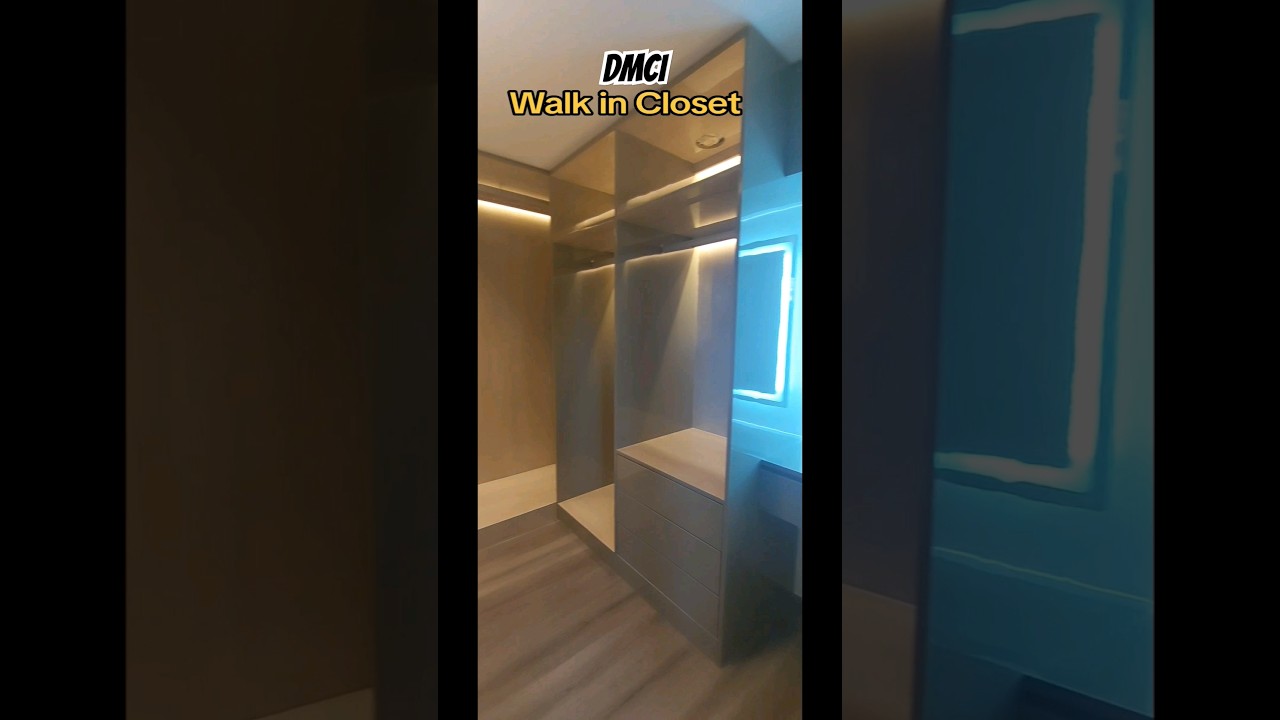 DMCI Condo Walk in Closet #modularcabinet #interiordesign #interior #condoliving #condo