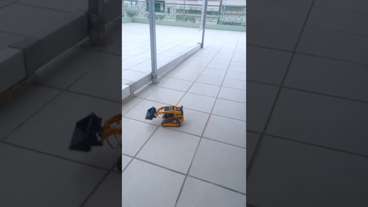 Bruder delta cat (bobcat) rc conversion  first test run