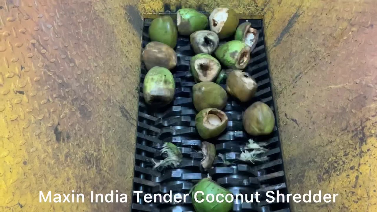 Organic waste Shredder, Tender coconut shredder, Coconut shell crusher, #Tendercoconutshredder,