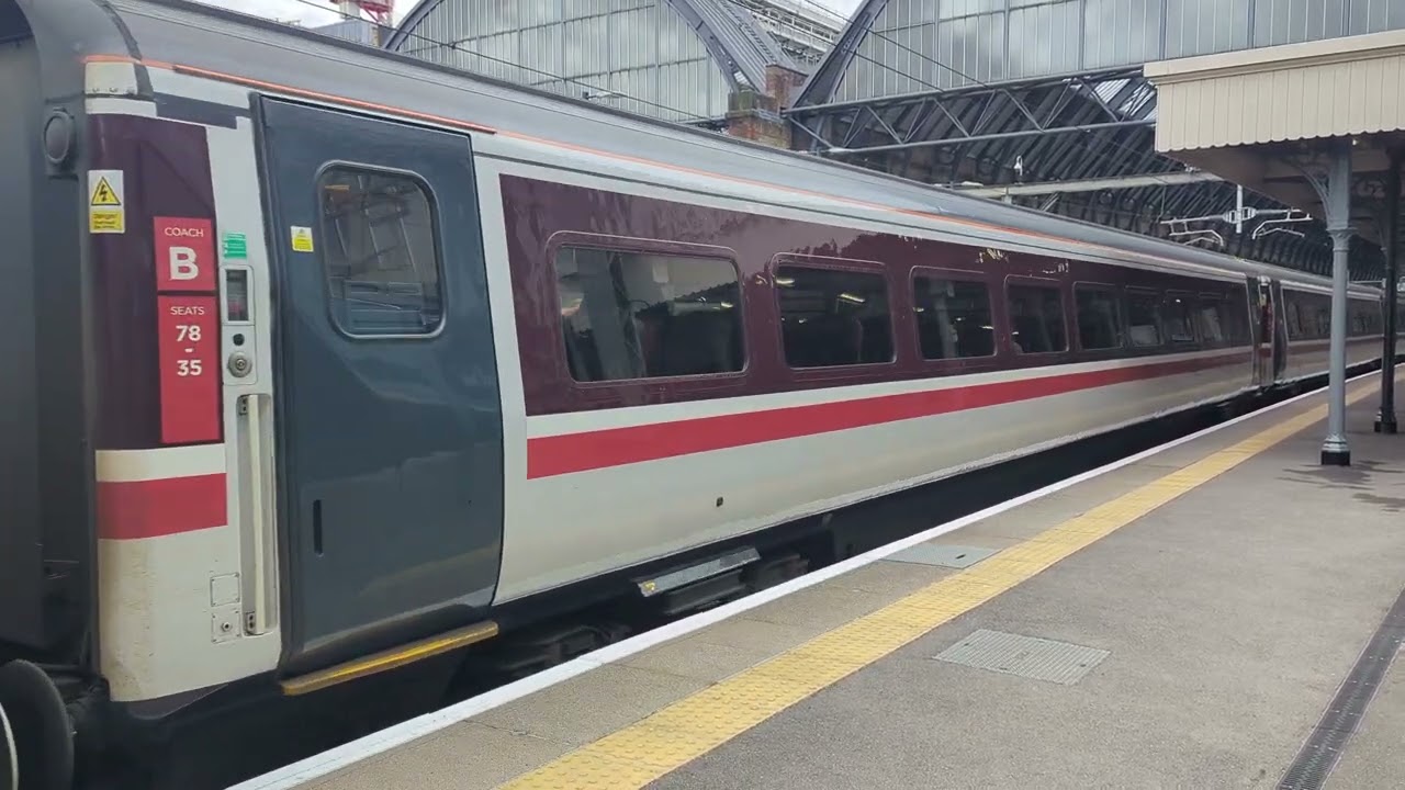 LNER Class 91 departing Kings Cross