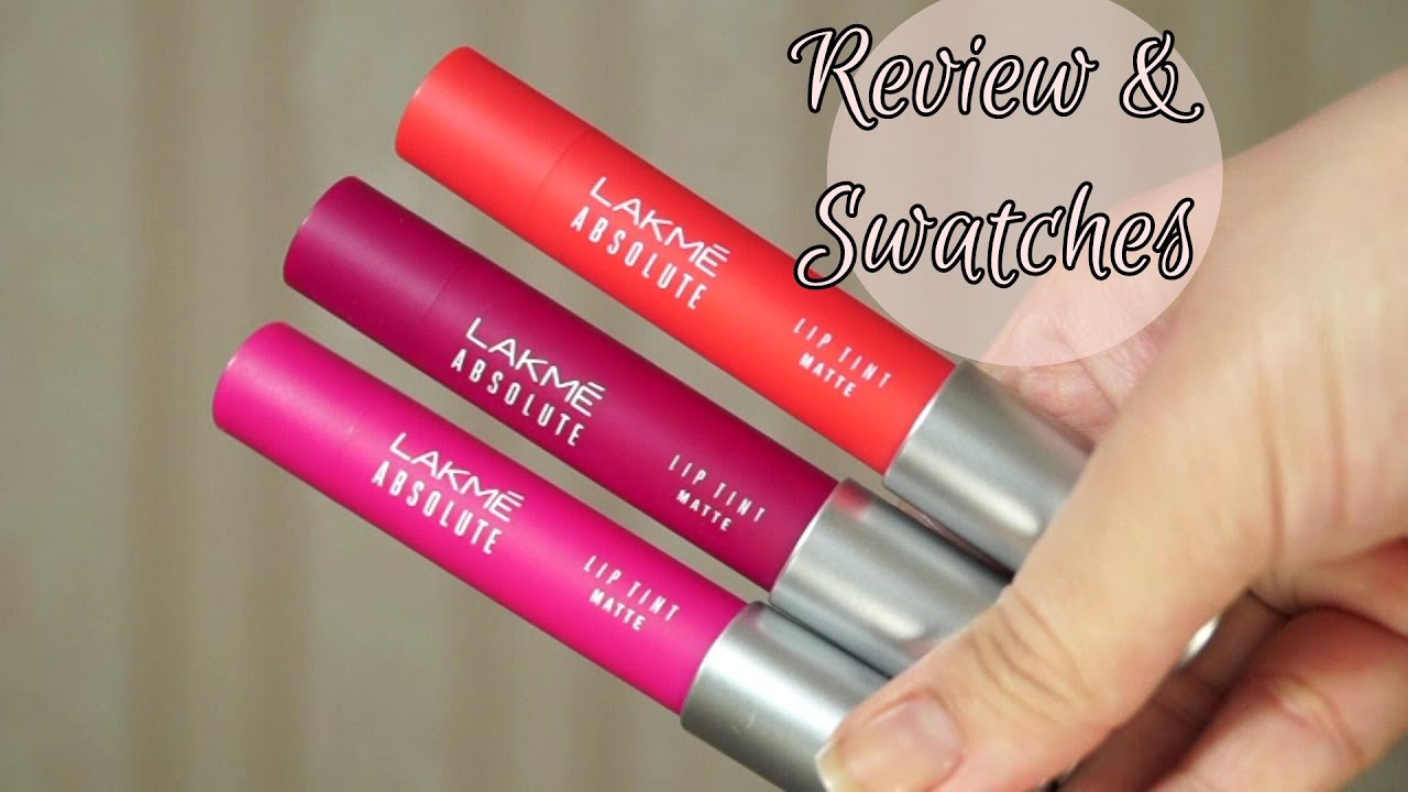 Lakme Lip Tint Matte - Review and Swatches