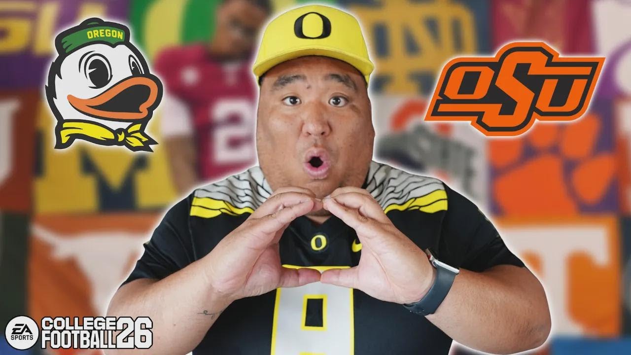 ASMR | Gameplay de Futebol Americano Universitário: Oregon x Oklahoma State (Semana 2)
