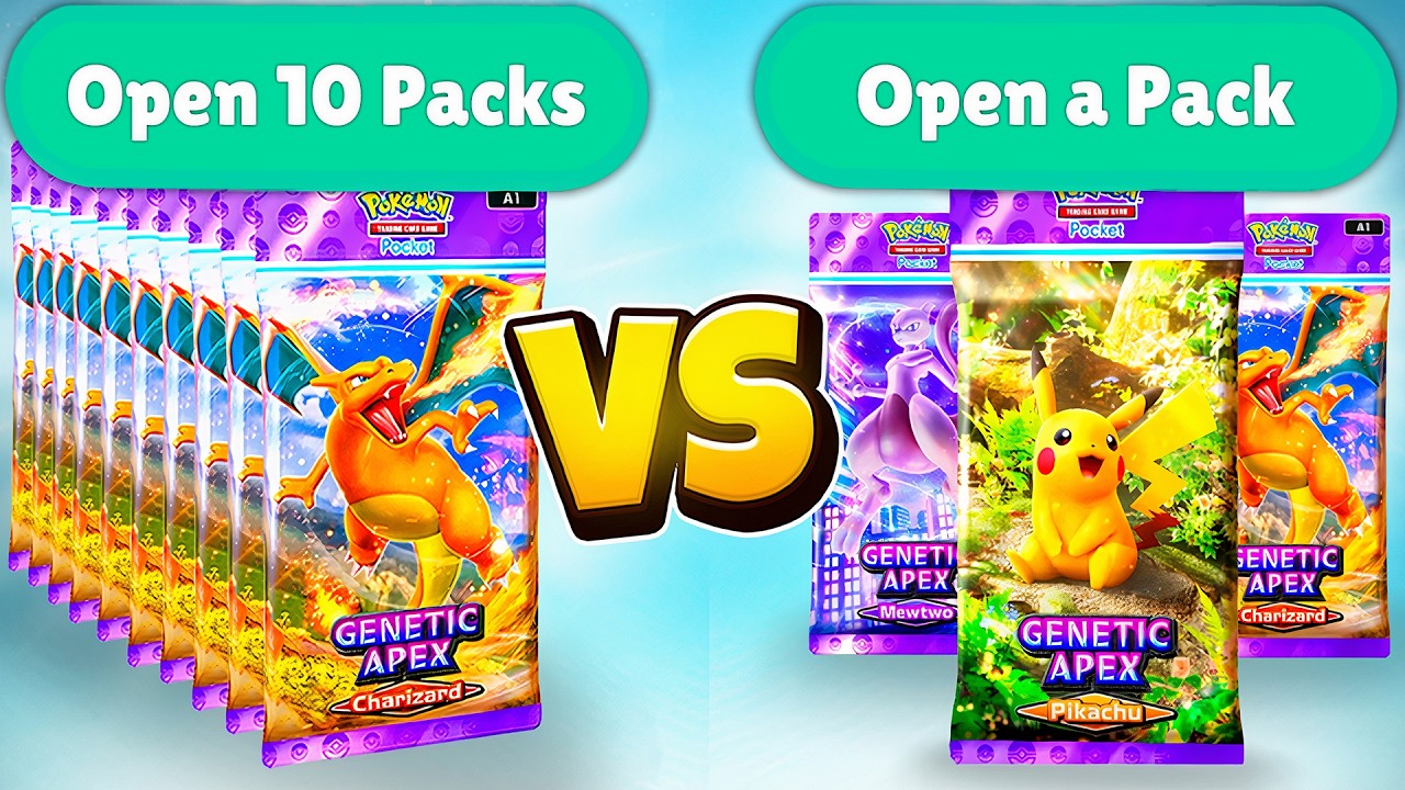 Open 10 Packs VS Open a Pack | Which is Best?