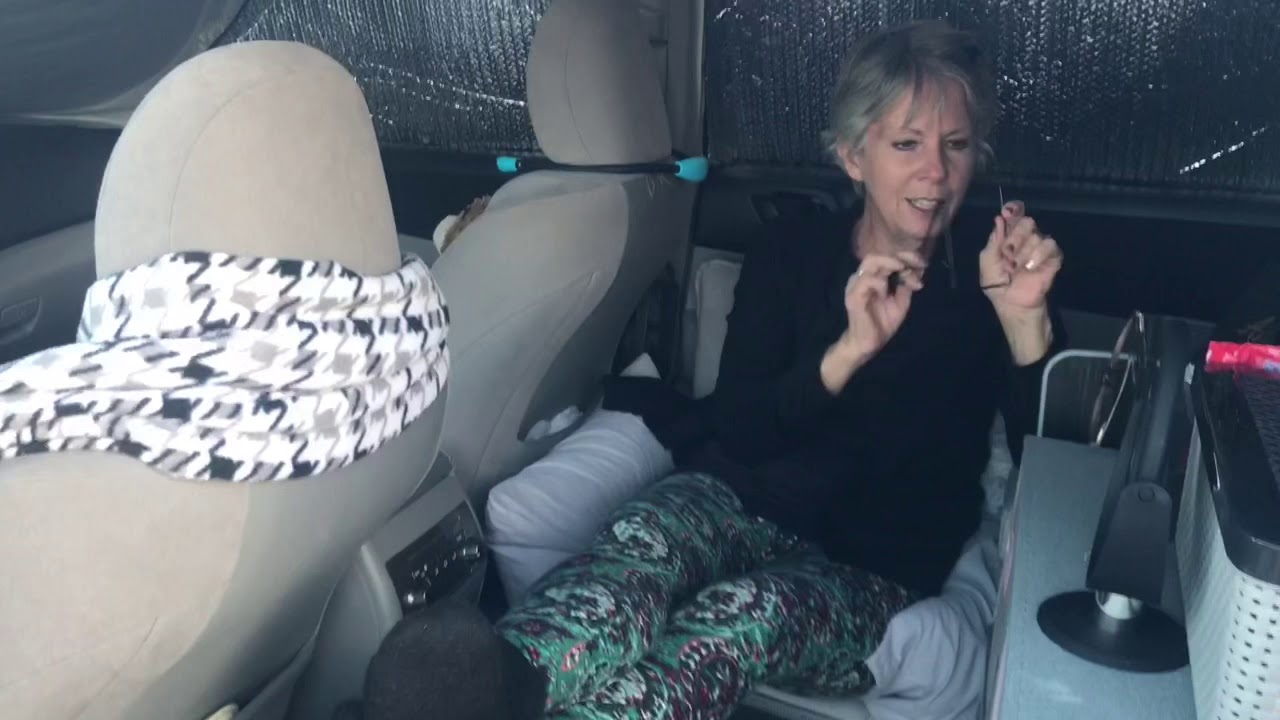 Tweaked the nest! Up close and personal inside my nest.. full time SUV dweller digital nomad grandma