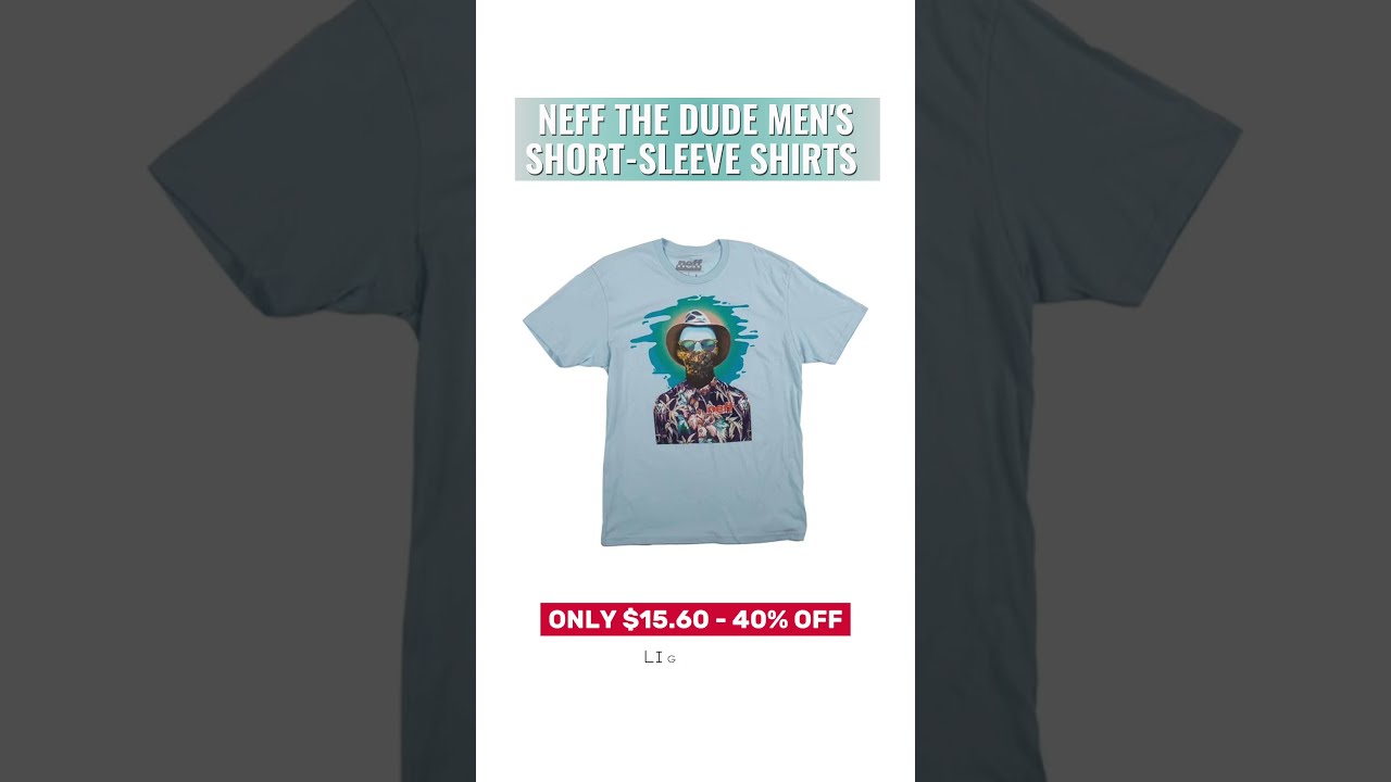 Motorhelmets Store Sale Neff The Dude Men's Short-Sleeve Shirts 