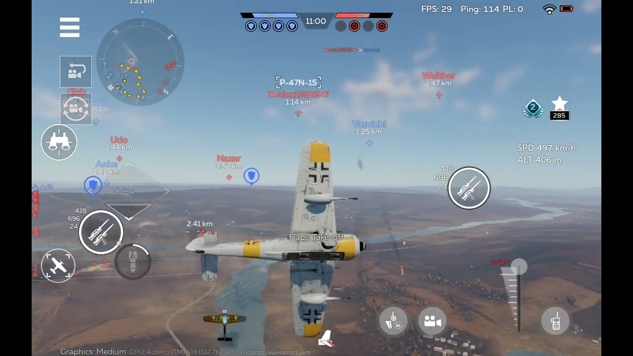 Fw 190 F-8 going through tough times. Air battle gameplay #WTM no deaths till the end