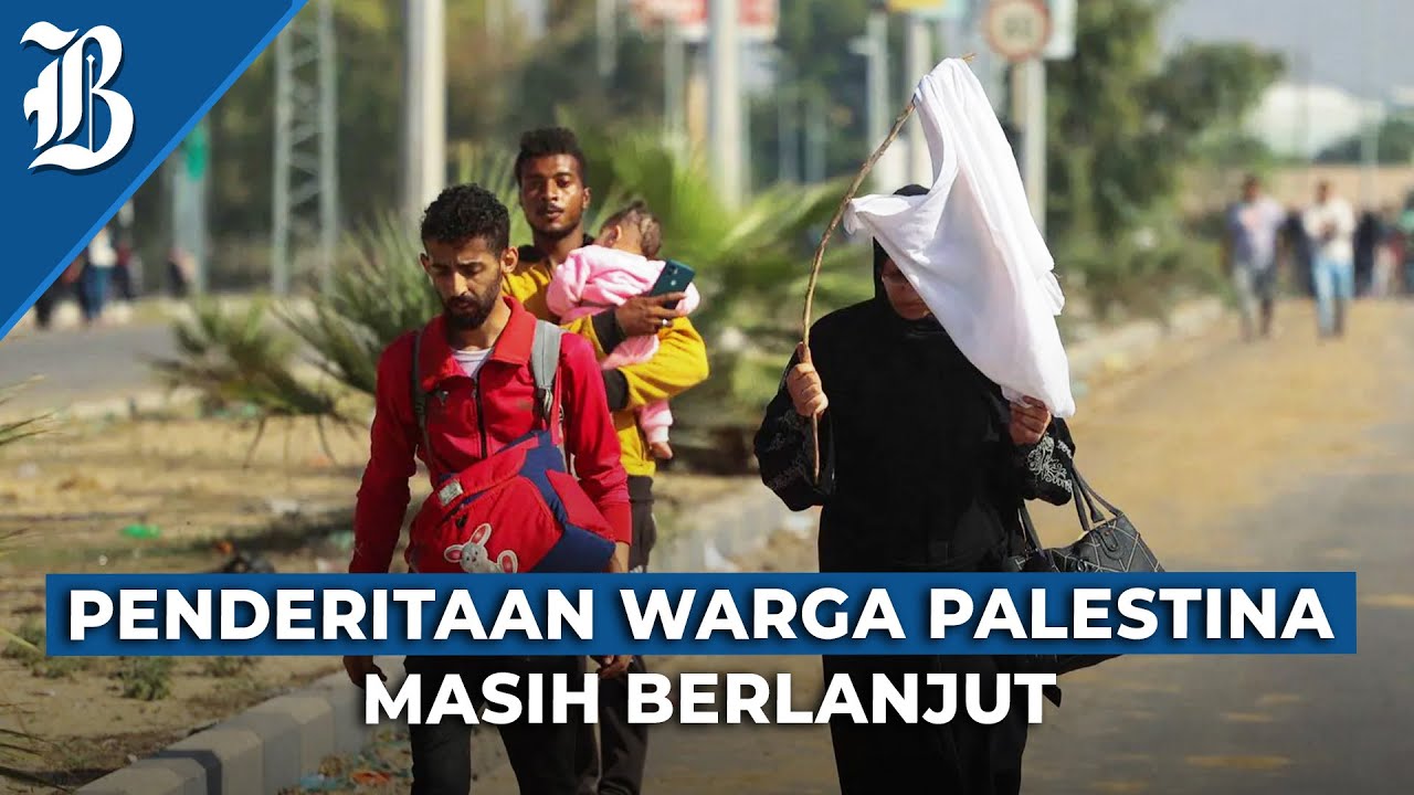 Warga Palestina Kibarkan Bendera Putih Turuti Perintah Israel