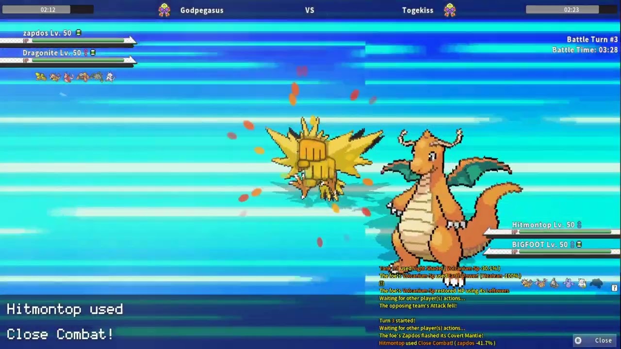 PokeMMO Tournament Community Combat Doubles #437 - Godpegasus vs Togekiss