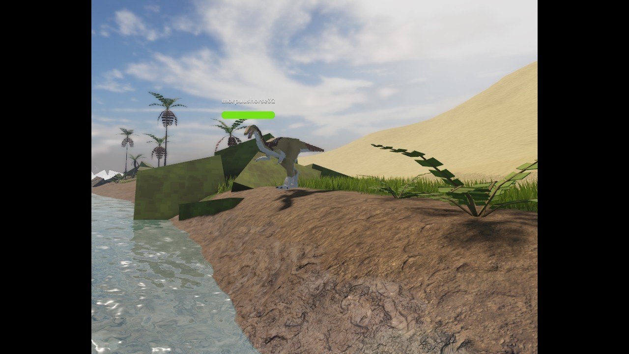 How to get into the Unfinished desert biome ( Jurassic Blocky )