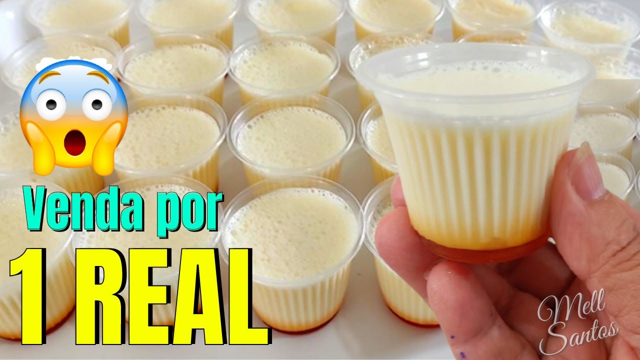 CONSEGUI FAZER 50 COPINHOS,TÁ CHOVENDO PEDIDOS! SOBREMESA FÁCIL E BARATA