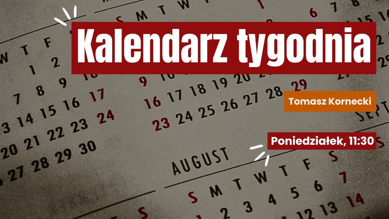Kalendarz tygodnia | 12.01.2026