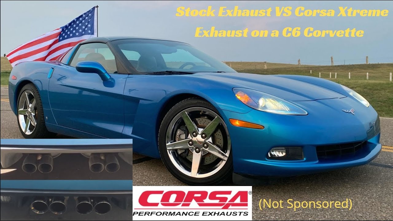 C6 Corvette Stock Exhaust VS Corsa Extreme Axle Back