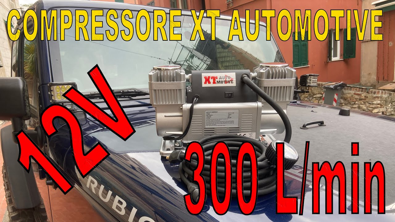 Potente Compressore bicilindrico per auto e fuoristrada XT Automotive 300l/min