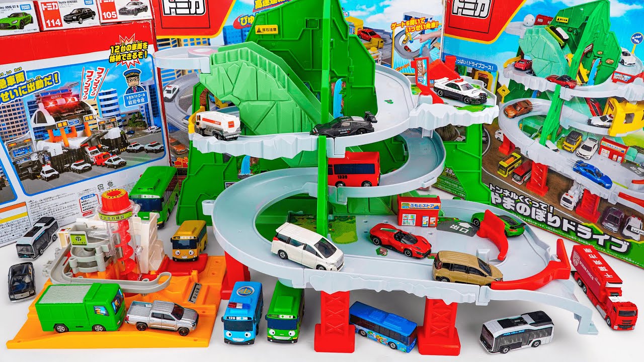 トンネルくぐって！やまのぼりドライブ Tomica Go Through the Tunnel! Drive up the Mountain Toy ASMR Satisfying Unboxing