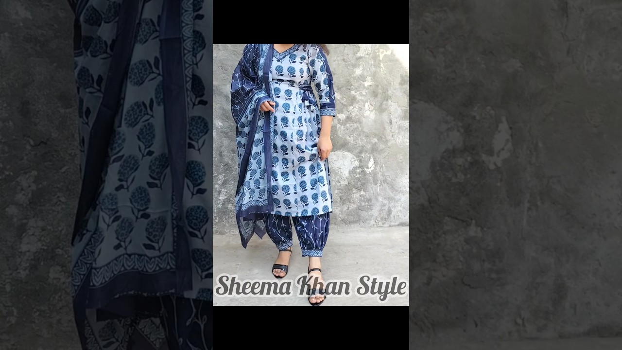 Side Plated Kurti || Sheema Khan Style #shorts #viral #trending