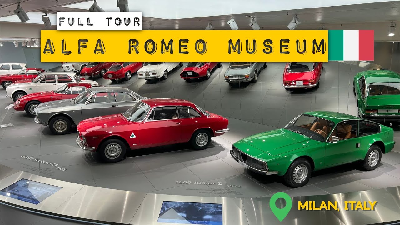 Alfa Romeo Museum Milan Italy Walk Around