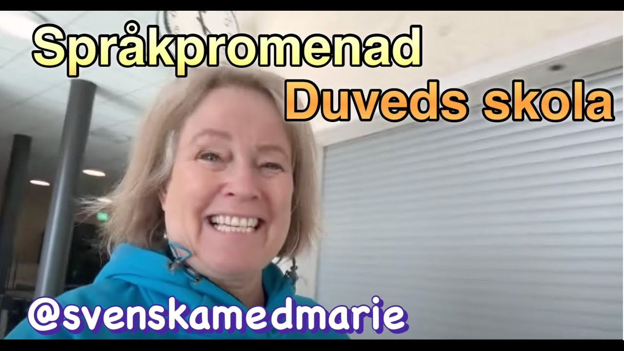 Språkpromenad LIVE  Min arbetsplats - Lär dig Svenska @svenskamedmarie