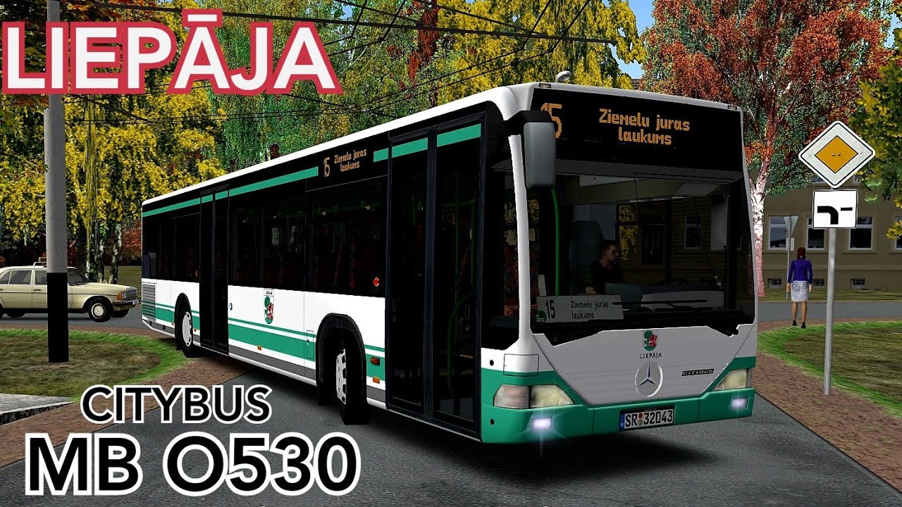 По троллейбусному маршруту на автобусе MB O530 Liepaja Omsi 2