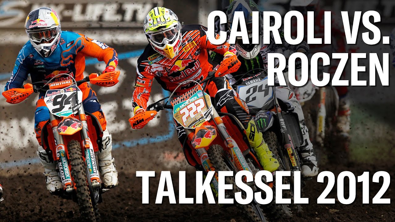 Ken Roczen vs. Antonio Cairoli battle, MX1world championship final round Talkessel circuit