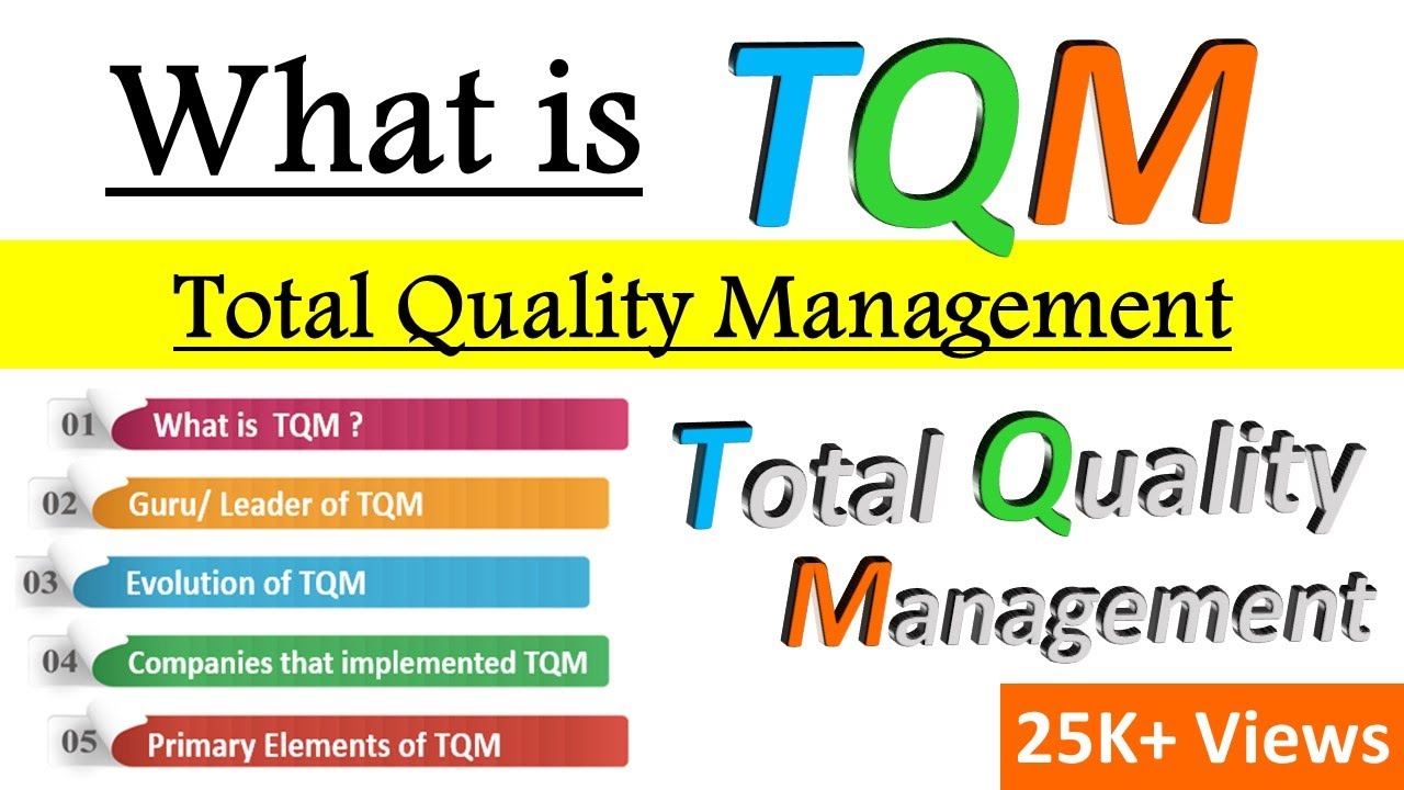 What is TQM (Total Quality Management ) | Primary elements of Total Quality Management explained