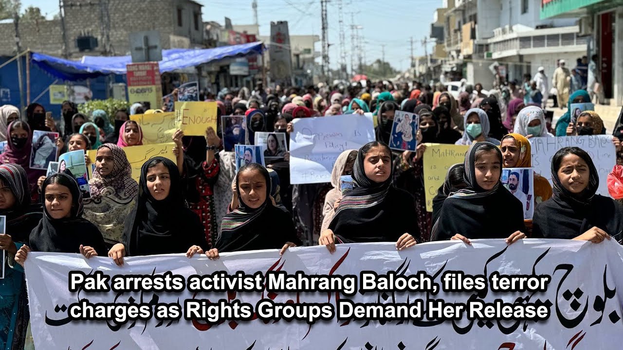 Pak arrests activist Mahrang Baloch, files terror charges as Rights Groups Demand Her Release
