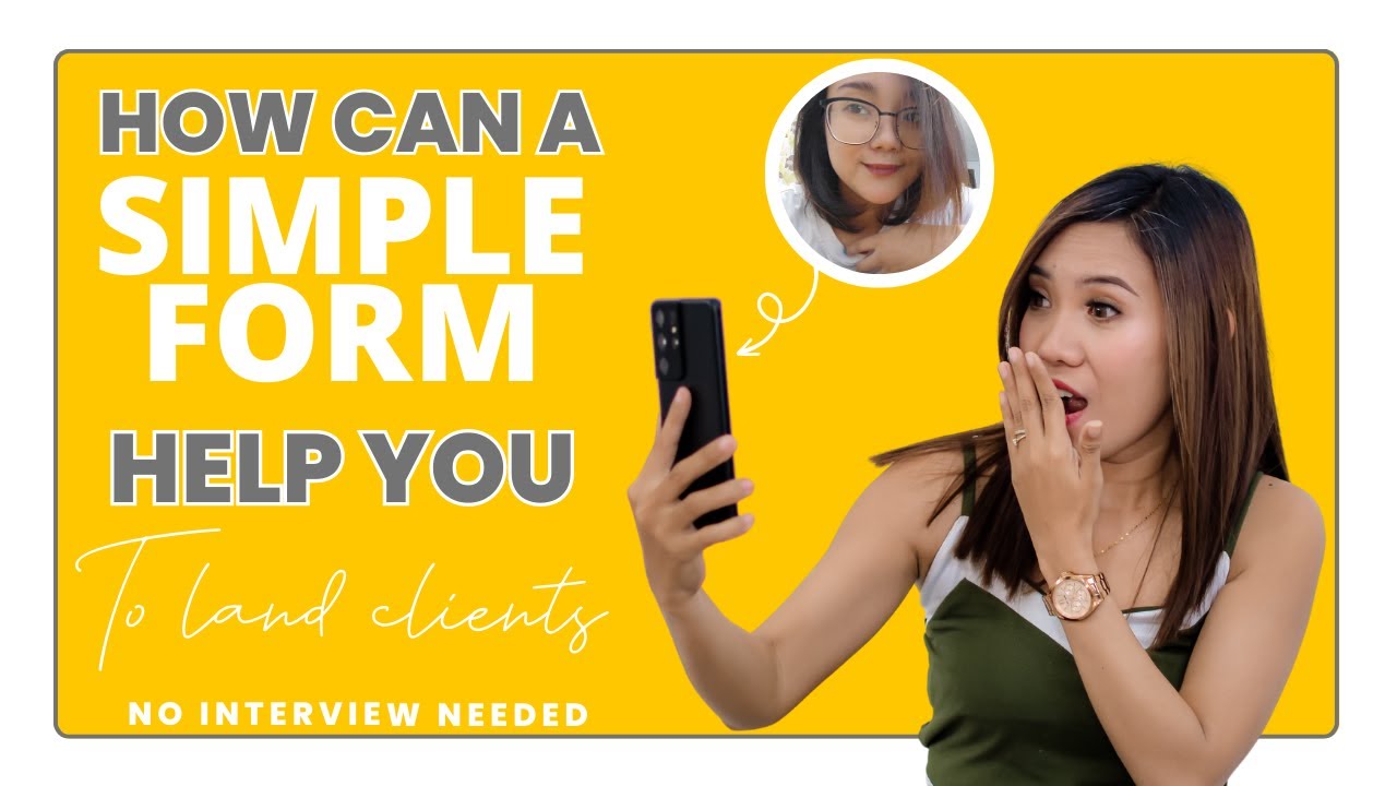 How Can a Simple Form  Help You to Land Clients | Kajea Vlogs
