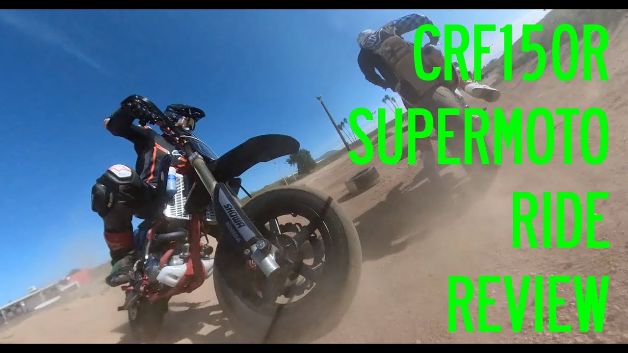 Обзор CRF150r Supermoto!