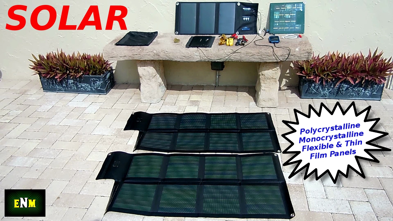 Solar Panel Types (Folding/Flexible/Monocrystalline/Polycrystalline)