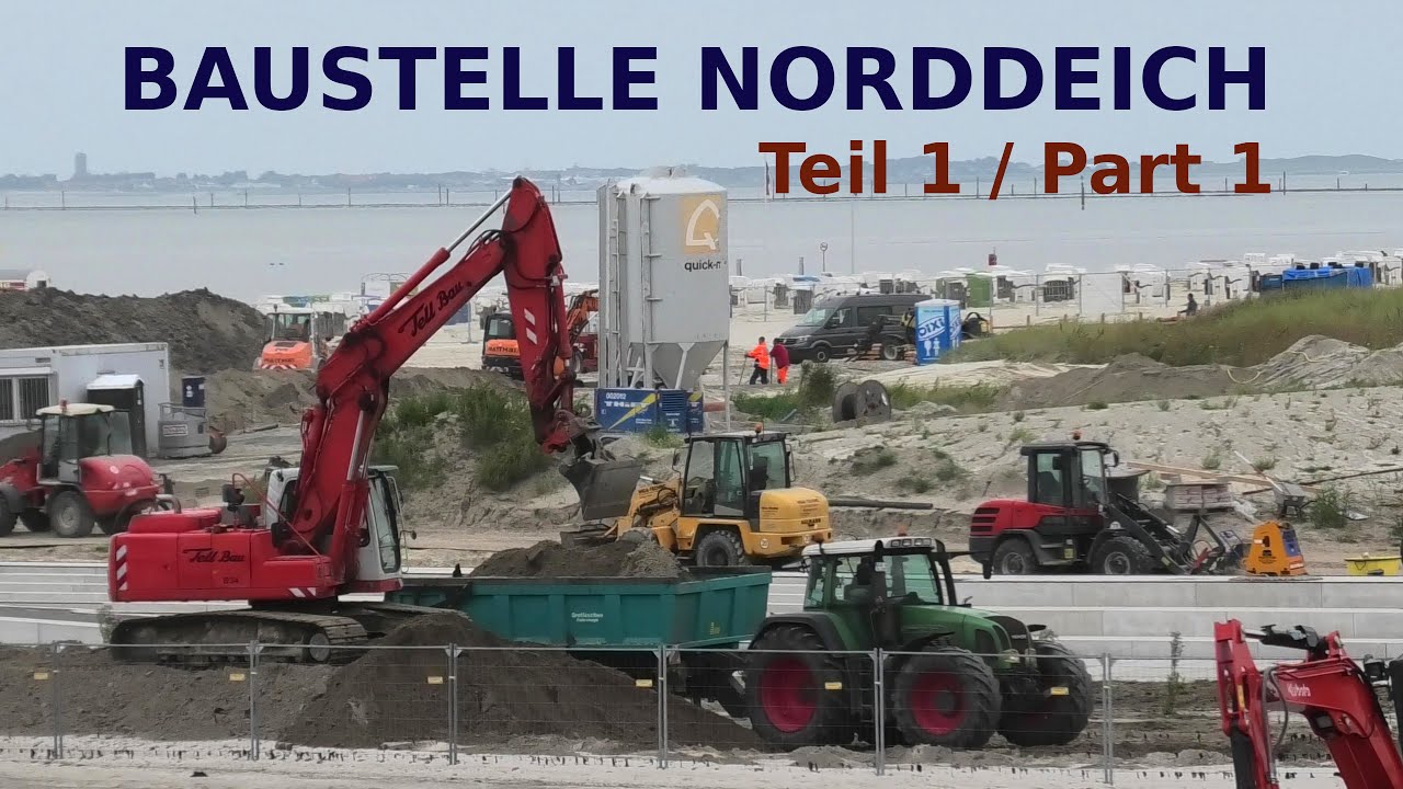 Baustelle Norddeich Teil 1 * Nationalparkpromenade Naturerlebnis Dünenlandschaft und Wattenmeer