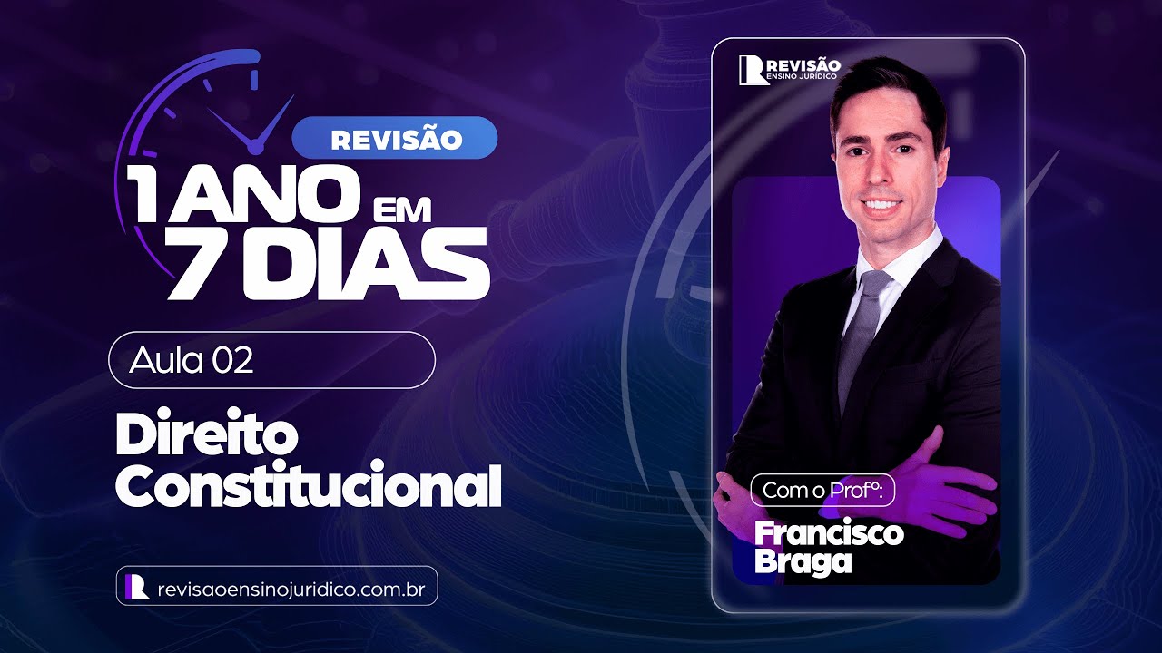 1 ANO em 7 DIAS: Atualização Jurisprudencial | Direito Constitucional – Prof. Francisco Braga